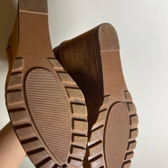 Just Fab Erleen Lace-Up Wedge Ankle Boots 8.5 - Picture 4 of 5